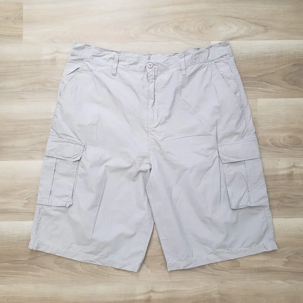 Airwalk Men's Cargo Shorts Khaki Tan Brown Size 38